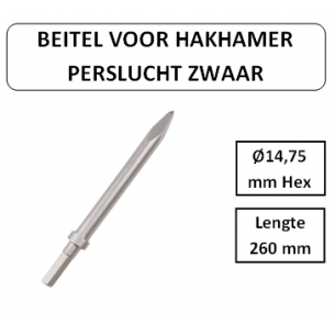 260 mm - hex 14,75 - Beitel...