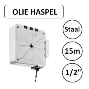 15m - 1/2" - Olie haspel -...