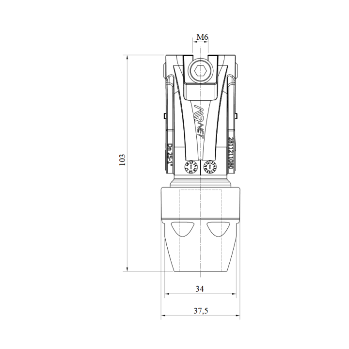 AIRnet snelaftakking Ø25 naar Ø20 mm