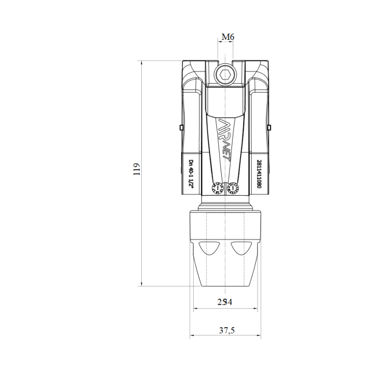 AIRnet snelaftakking Ø40 naar Ø20 mm