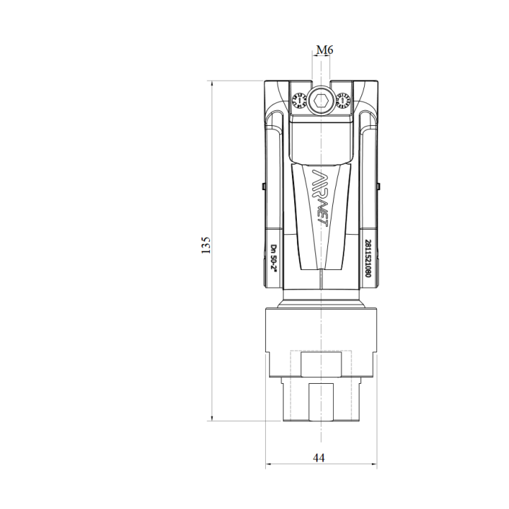 AIRnet snelaftakking binnendraad Ø50 mm x 3/4"