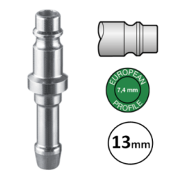 13mm - EURO 7,4  - Stekker met slangdrager