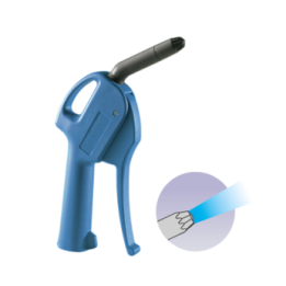 Blaaspistool perslucht 1/4" geluidsgedempt