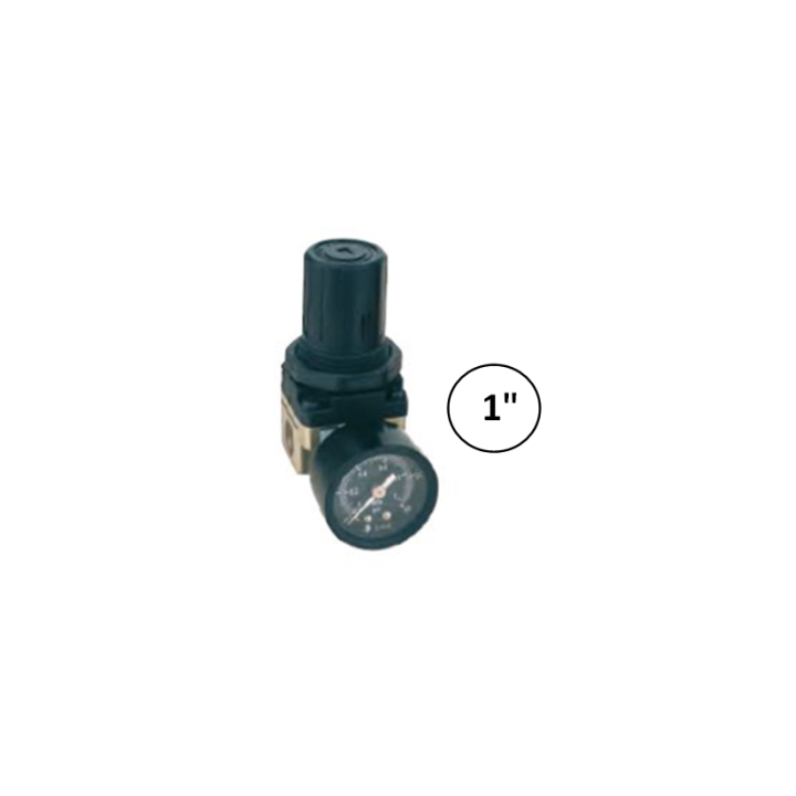 1" - 8000 l/min - Drukregelaar + manometer