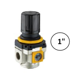 1" - 8000 l/min - Drukregelaar met ingebouwde manometer