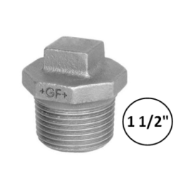 1 1/2" M - Stopsel - Galva