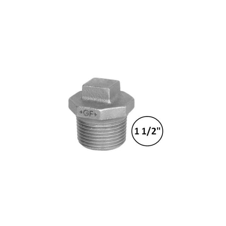 1 1/2" M - Stopsel - Galva