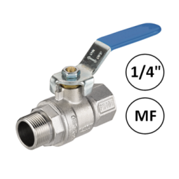 Bolkraan Perslucht 1/4" MF