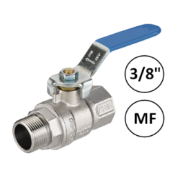 Bolkraan Perslucht 3/8" MF
