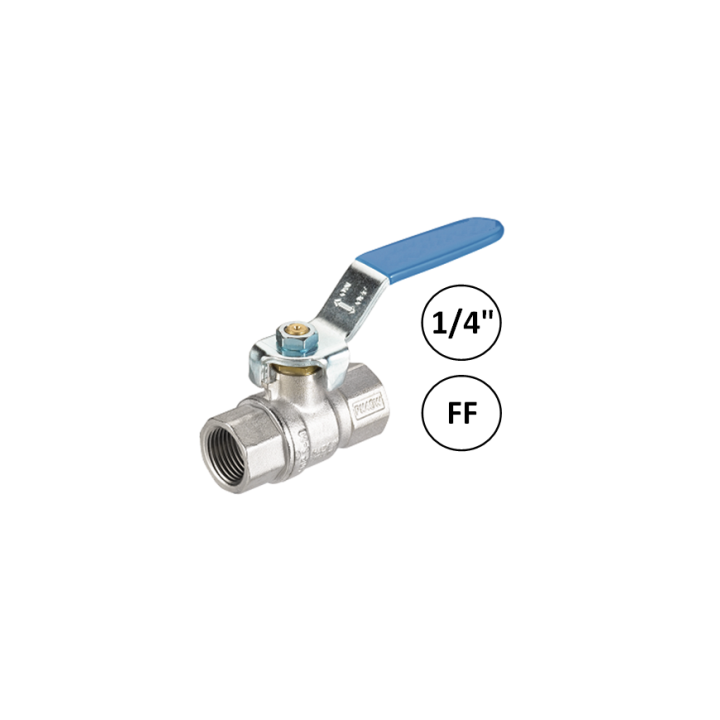 Bolkraan Perslucht 1/4" FF (binnendraad)