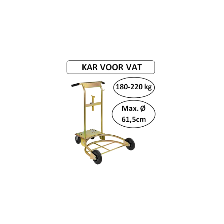 Kar voor vat 180-220 kg