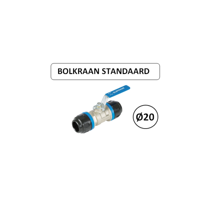 Dia. 20mm - Bolkraan standaard - prevost