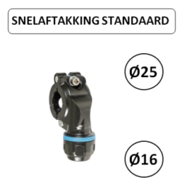 Dia. 25 naar 16 mm - Snelle aftakking - Prevost