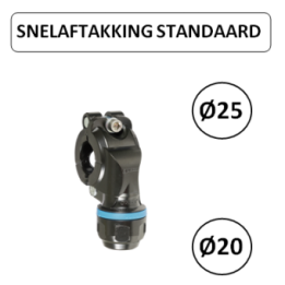 Dia. 25 naar 20 mm - Snelle aftakking - Prevost