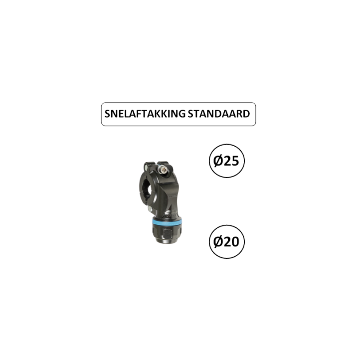 Dia. 25 naar 20 mm - Snelle aftakking - Prevost