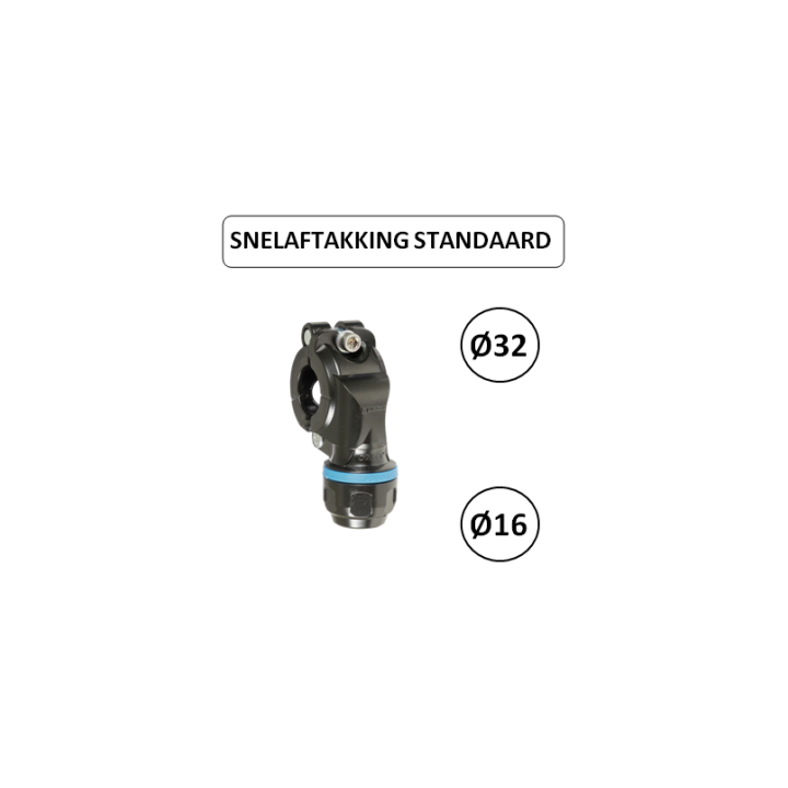 Dia. 32 naar 16 mm - Snelle aftakking - Prevost