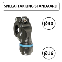 Dia. 40 naar 16 mm - Snelle aftakking - Prevost