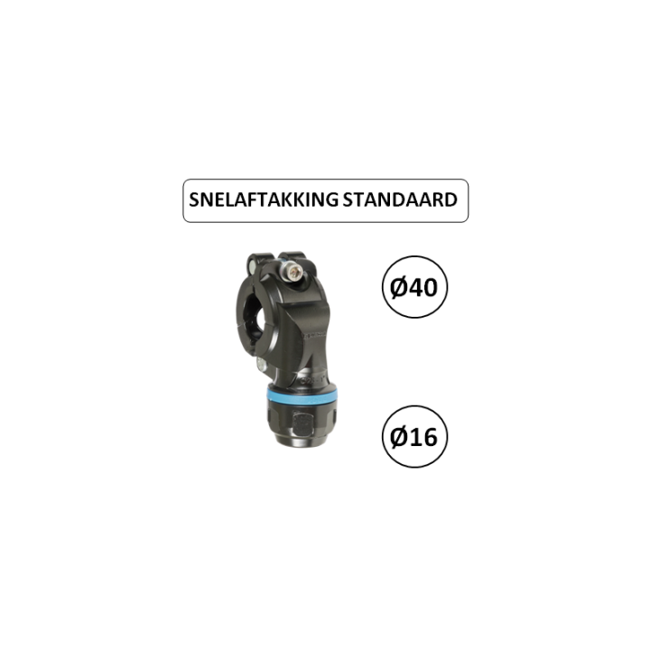 Dia. 40 naar 16 mm - Snelle aftakking - Prevost