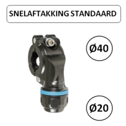 Dia. 40 naar 20 mm - Snelle aftakking - Prevost