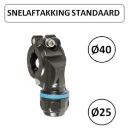 Dia. 40 naar 25 mm - Snelle aftakking - Prevost