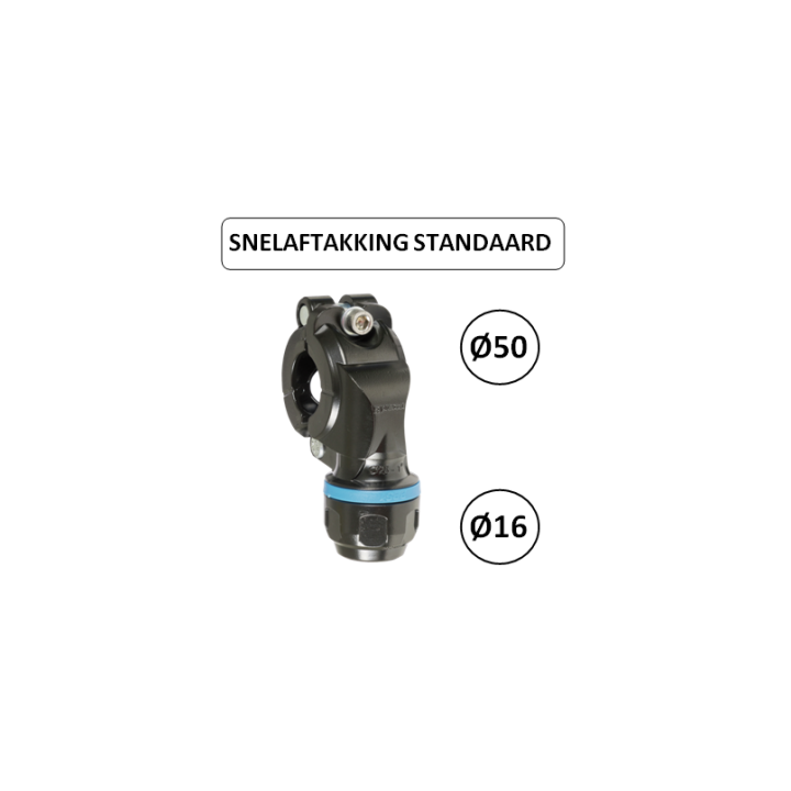 Dia. 50 naar 16 mm - Snelle aftakking - Prevost