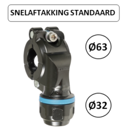 Dia. 63 naar 32 mm - Snelle aftakking - Prevost