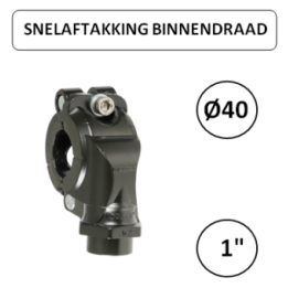 Dia. 40mm naar 1" F - Snelle aftakking met binnendraad - Prevost