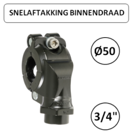 Dia. 50mm naar 3/4" F - Snelle aftakking met binnendraad - Prevost