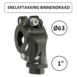 Dia. 63mm naar 1" F - Snelle aftakking met binnendraad - Prevost