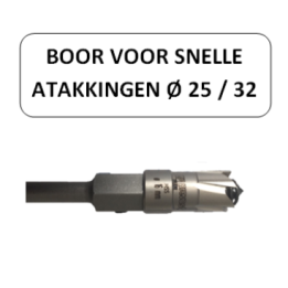 Boor voor snelle aftakkingen dia. 25 en 32 mm - prevost