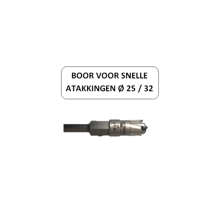 Boor voor snelle aftakkingen dia. 25 en 32 mm - prevost