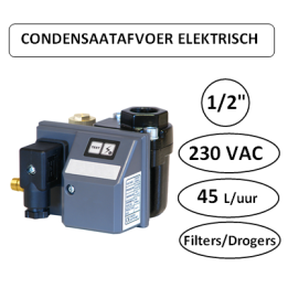 1/2" - 45 L/uur- Automatische condensaat aflaat - Elektrisch 230V