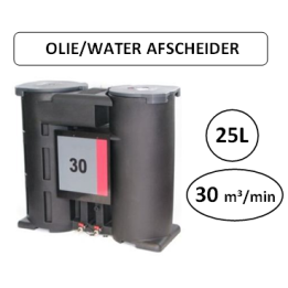 25L - 30m³/min - Olie water/afscheider - Perslucht