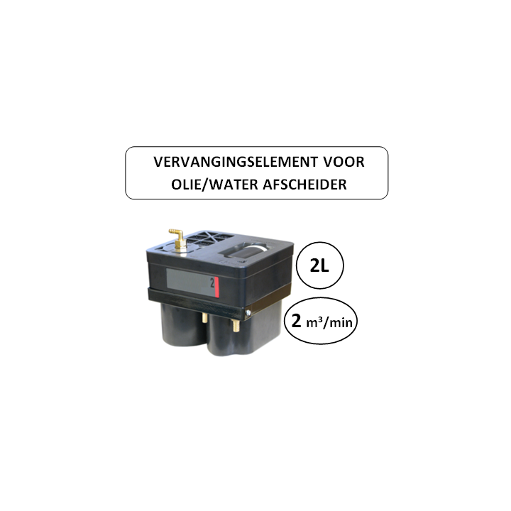 2L - vervangingselement voor olie waterafscheider