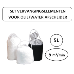 5L - vervangingselementen set voor olie waterafscheider