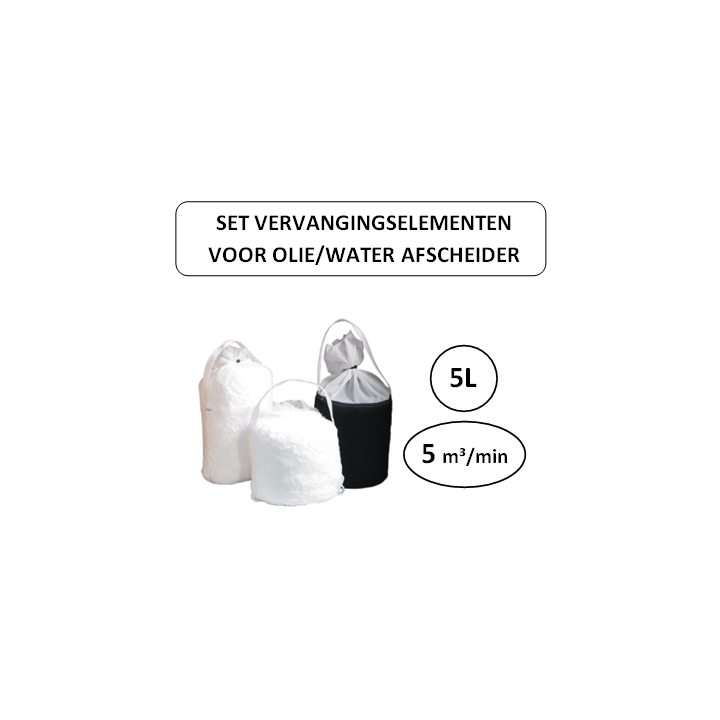 5L - vervangingselementen set voor olie waterafscheider
