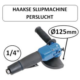 125 mm - Haakse slijpmachine - perslucht