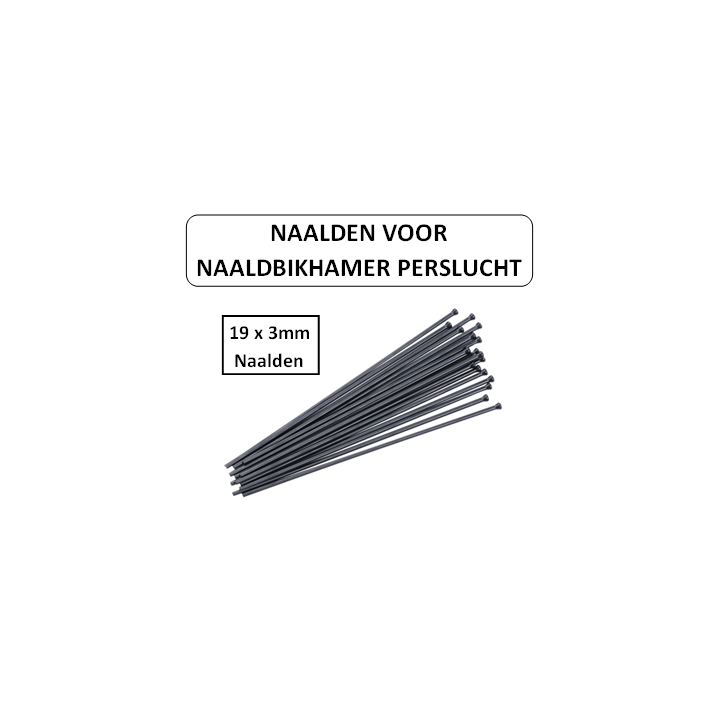 19 x 3mm Naalden - Voor naaldbikhamer perslucht
