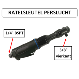 68 Nm - 3/8" vierkante kop - Ratelsleutel - perslucht