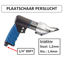 1/4" BSPT - Plaatschaar - perslucht