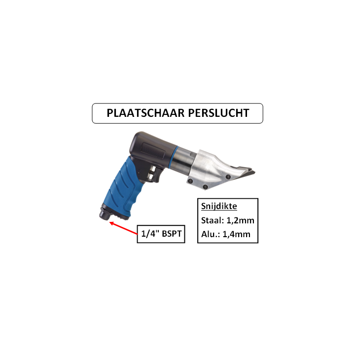1/4" BSPT - Plaatschaar - perslucht