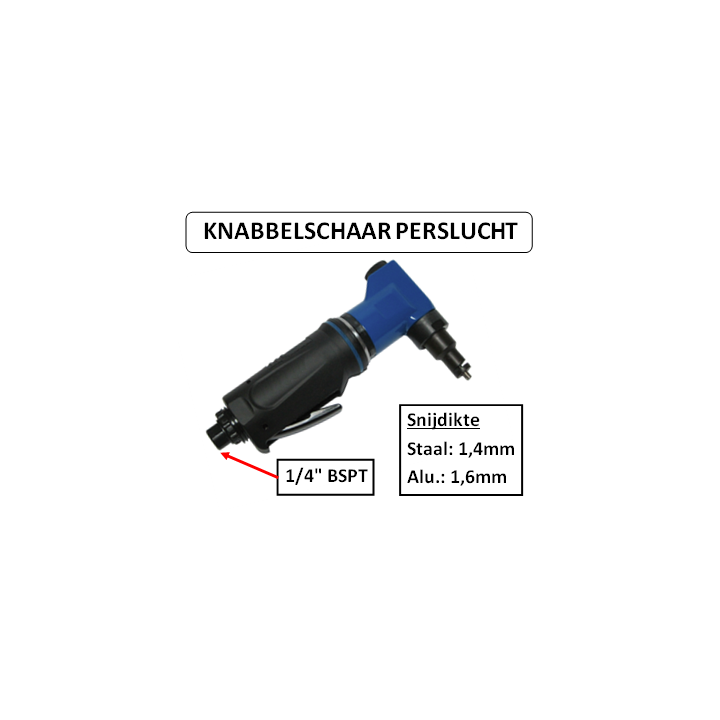 1/4" BSPT - Knabbelschaar - perslucht