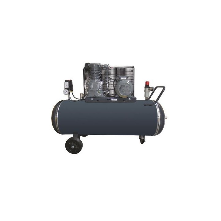 500 l/min - 10 bar - 150L - 4 PK - 400V - 1000 t/min - Compressor professioneel