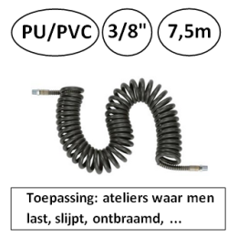 Spiraalslang 3/8" 7,5m speciale toepassingen