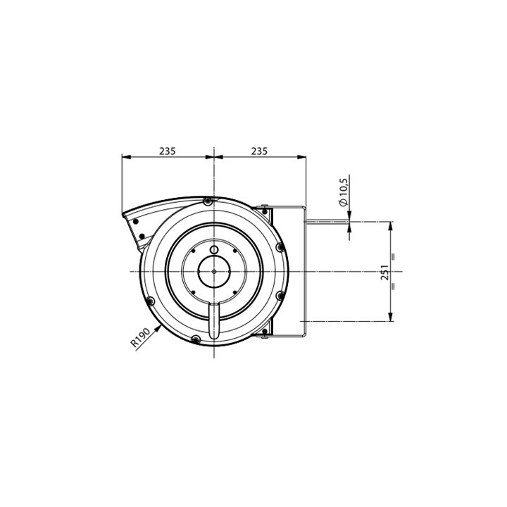 ZECA persluchthaspel 11 m 1/2" geel | Advieselec