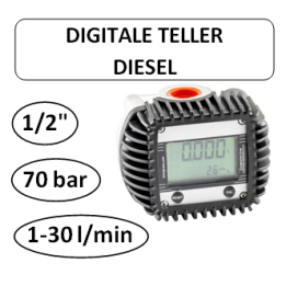1/2" - Digitale teller - 70bar - Diesel