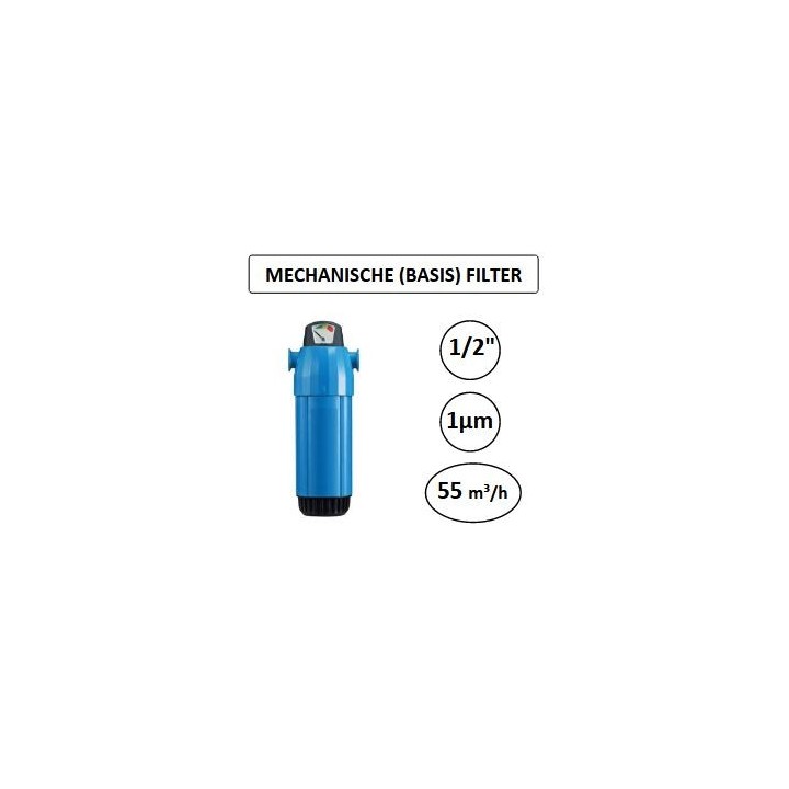 1/2"  - 1µ - 55 m³/h - Mechanische basisfilter - Perslucht