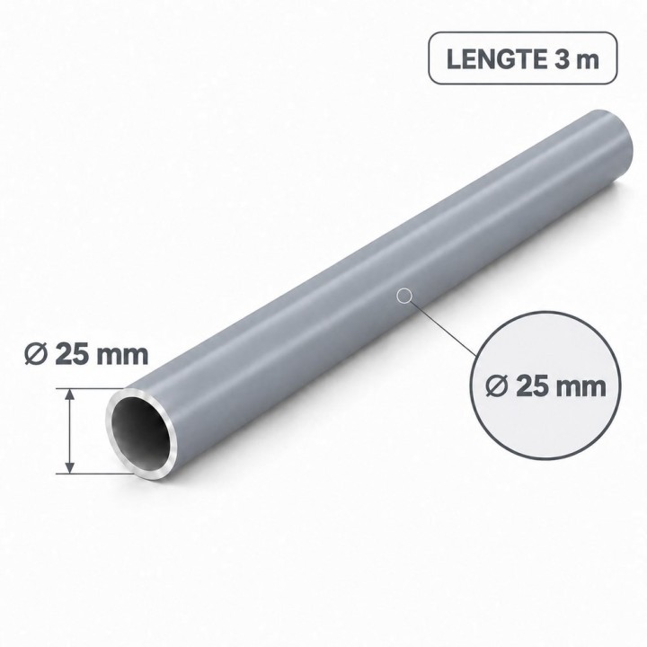 Vacuumleiding lengte 3m diameter 25mm Transair