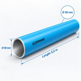 Persluchtleiding lengte 5,5m diameter 50mm Prevost