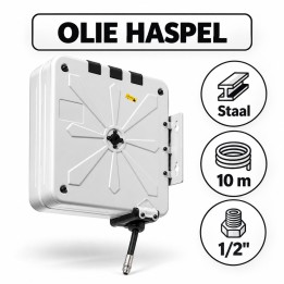 10m - 1/2" - Olie haspel - gesloten model